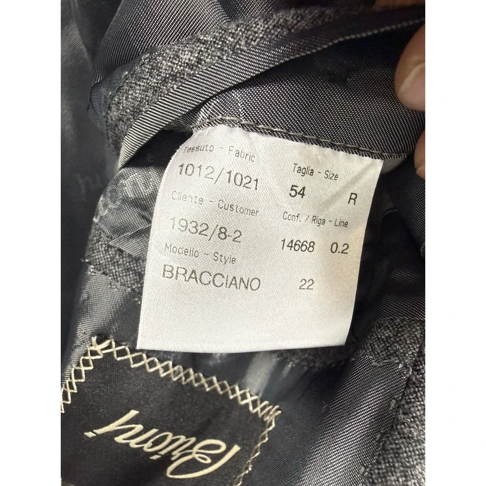 Brioni 3-Piece Suit Mens 44R Gray Cashmere Silk Bracciano Blazer Vest Trousers